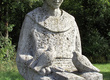 Franziskusstatue in den Weinbergen bei Wiebelsberg